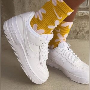 Nike AF1 shadow size 8 1/2 white/white/white
